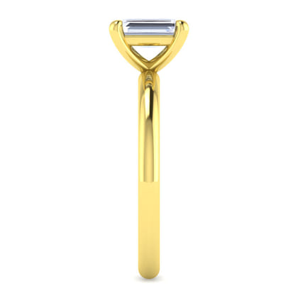 Lark - 14K Yellow Gold Emerald Cut Solitaire Engagement Ring