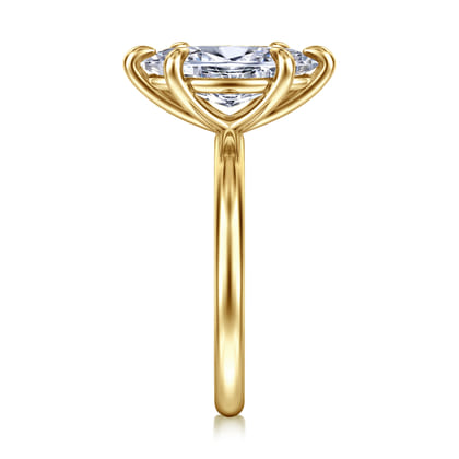 Lark - 14K Yellow Gold Marquise Shape Solitaire Engagement Ring