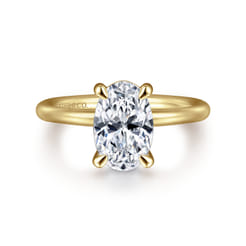 Lark - 14K Yellow Gold Oval Solitaire Engagement Ring