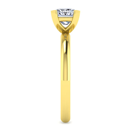 Lark - 14K Yellow Gold Princess Cut Solitaire Engagement Ring