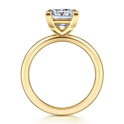 Lark - 14K Yellow Gold Princess Cut Solitaire Engagement Ring