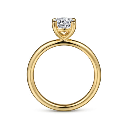 Lark - 14K Yellow Gold Round Solitaire Engagement Ring