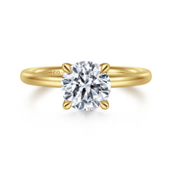 Lark - 14K Yellow Gold Round Solitaire Engagement Ring