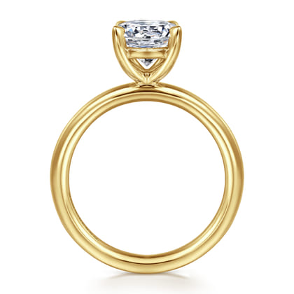 Lark - 14K Yellow Gold Round Solitaire Engagement Ring