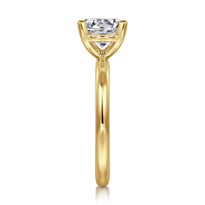 Lark - 14K Yellow Gold Round Solitaire Engagement Ring