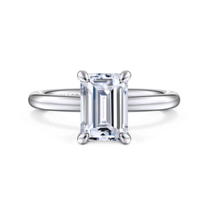 Lark - Platinum Emerald Cut Solitaire Engagement Ring