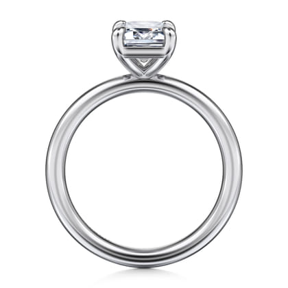 Lark - Platinum Emerald Cut Solitaire Engagement Ring