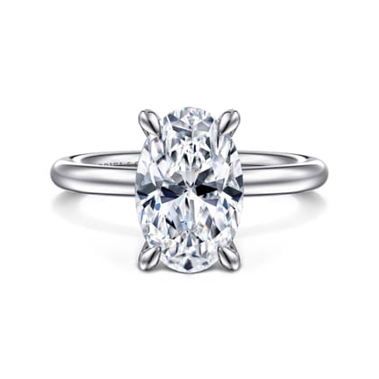 Lark - Platinum Oval Solitaire Engagement Ring