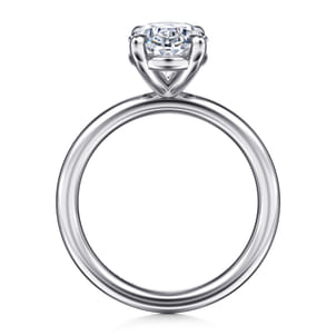 Lark - Platinum Oval Solitaire Engagement Ring