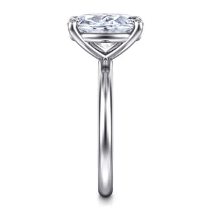 Lark - Platinum Oval Solitaire Engagement Ring