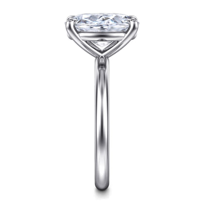 Lark - Platinum Oval Solitaire Engagement Ring