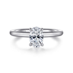 Lark - Platinum Oval Solitaire Engagement Ring
