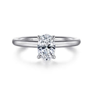 Lark - Platinum Oval Solitaire Engagement Ring