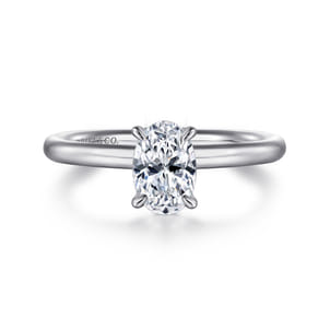 Lark - Platinum Oval Solitaire Engagement Ring