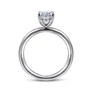 Lark - Platinum Oval Solitaire Engagement Ring