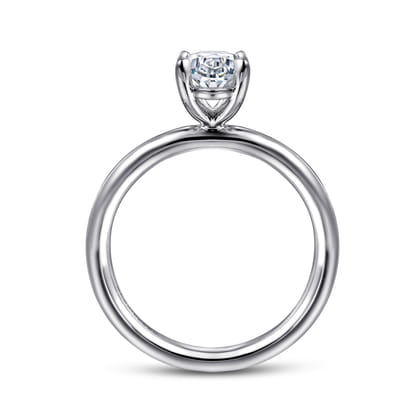 Lark - Platinum Oval Solitaire Engagement Ring
