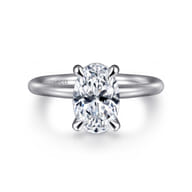 Lark - Platinum Oval Solitaire Engagement Ring