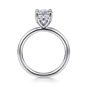 Lark - Platinum Oval Solitaire Engagement Ring