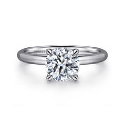 Lark - Platinum Round Solitaire Diamond Engagement Ring