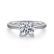 Lark - Platinum Round Solitaire Diamond Engagement Ring