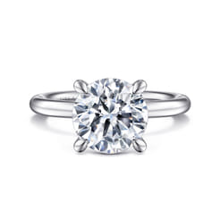 Lark - Platinum Round Solitaire Engagement Ring