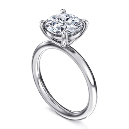 Lark - Platinum Round Solitaire Engagement Ring