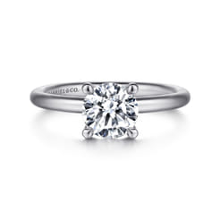 Lark - Platinum Round Solitaire Engagement Ring