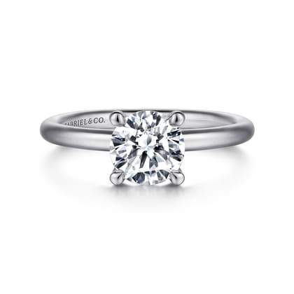 Lark - Platinum Round Solitaire Engagement Ring