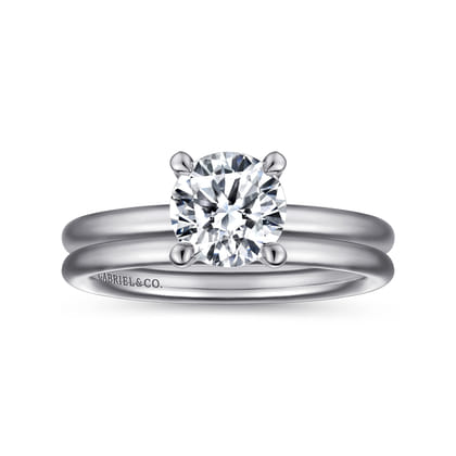 Lark - Platinum Round Solitaire Engagement Ring