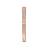 Straight Wedding Ring in 14k Rose Gold with Round Natural Diamond at Gabriel & Co.