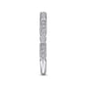 Straight Wedding Ring in 14k White Gold with Round Natural Diamond at Gabriel & Co.