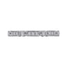 Straight Wedding Ring in 14k White Gold with Round Natural Diamond at Gabriel & Co.