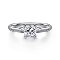 Lauren - 14K White Gold Cushion Cut Diamond Engagement Ring