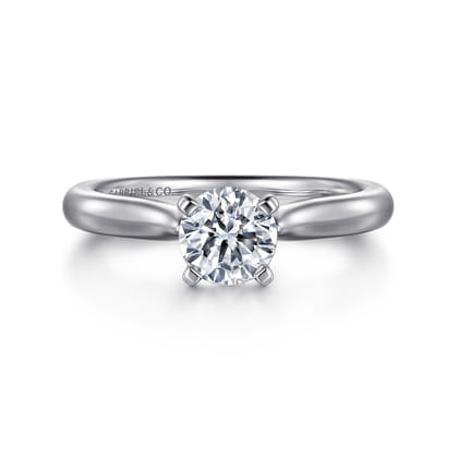 Lauren - 14K White Gold Round Diamond Engagement Ring
