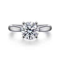 Lauren - 14K White Gold Round Diamond Engagement Ring