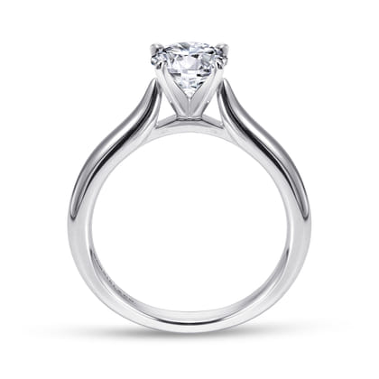 Lauren - Platinum Round Diamond Solitaire Engagement Ring