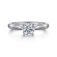 Lauren - Platinum Round Diamond Solitaire Engagement Ring
