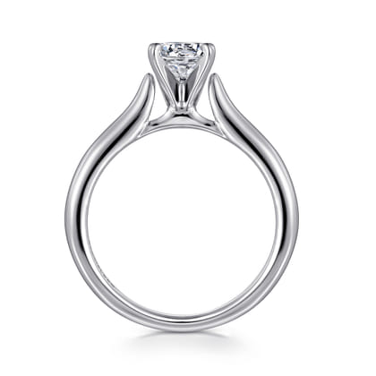 Lauren - Platinum Round Diamond Solitaire Engagement Ring