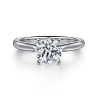 Lauren - Platinum Round Solitaire Diamond Engagement Ring