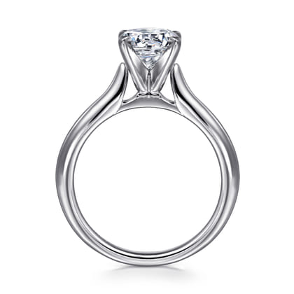 Lauren - Platinum Round Solitaire Diamond Engagement Ring