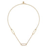 Layered Necklace Station 14K Yellow Gold Bujukan