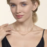 Layered Necklace Station 14K Yellow Gold Bujukan
