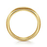 Fancy Wedding Ring in 14k Yellow Gold with Round Natural Diamond at Gabriel & Co.
