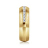 Fancy Wedding Ring in 14k Yellow Gold with Round Natural Diamond at Gabriel & Co.