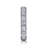 Fancy Wedding Ring in 14k White Gold with Baguette Natural Diamond at Gabriel & Co.