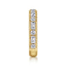 Fancy Wedding Ring in 14k Yellow Gold with Baguette Natural Diamond at Gabriel & Co.