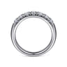 Straight Wedding Ring in Platinum with Round Natural Diamond at Gabriel & Co.