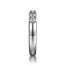 Straight Wedding Ring in Platinum with Round Natural Diamond at Gabriel & Co.