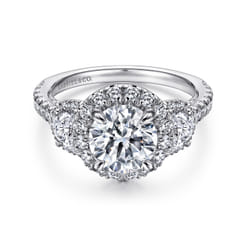 Leda---14K-White-Gold-Round-Three-Stone-Halo-Diamond-Engagement-Ring1