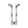Enhancer Wedding Ring in 14k White Gold with Round Natural Diamond at Gabriel & Co.